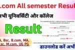 M.com semester Result 2024
