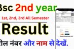 Bsc 2nd year Result