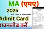 MA Admit Card 2025