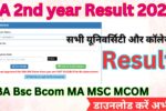 BA 2nd year Result 2025