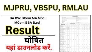 MJPRU, VBSPU, RMLAU Result