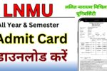 LNMU Admit Card 2025