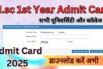 M.sc 1st Year Admit Card 2025