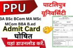 PPU Admit Card 2025