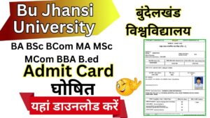 Bu Jhansi Admit Card 2025