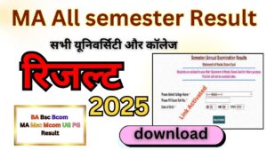 MA semester Result 2025