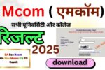 Mcom Result 2025