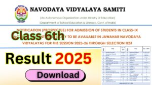 Navodaya 6th Result