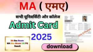 MA Admit Card 2025 Download