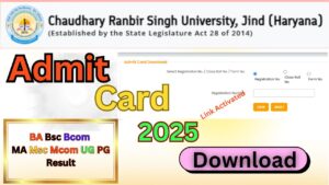  CRSU Admit Card Download 2025