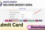MP Bhoj University Admit Card 2025