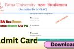 Patna University Admit Card 2026