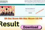 Arunachal University Result