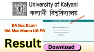 Kalyani University Result 2025