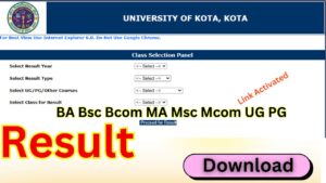 Kota University Result 2025