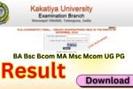 Kakatiya University Result 2025