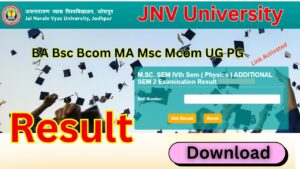 JNVU Result 2025