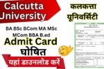 Calcutta University Admit Card 2026