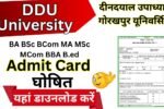 DDU Admit Card 2026