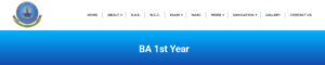 BA Part 1 Time Table 2025