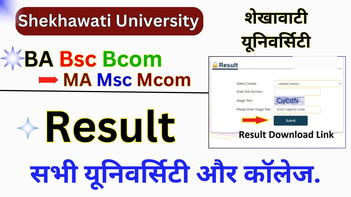 Shekhawati University Result 2025