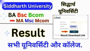 Siddharth University Result 2025