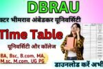 DBRAU Time Table 2026