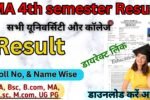 MA 4th semester Result 2026