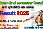 Mcom 2nd semester Result 2025