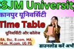 CSJM University Time Table 2026