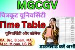 MGCGV University Time Table 2025