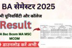 BA semester Result 2025