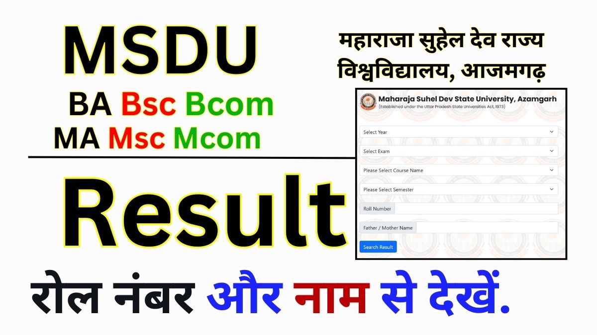 MSDU Result 2025