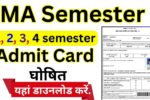 MA Semester Admit card 2025