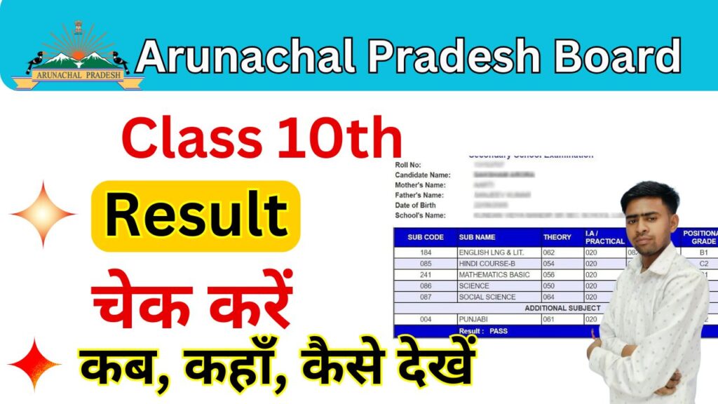 Arunachal Pradesh Board 10th Result 2025