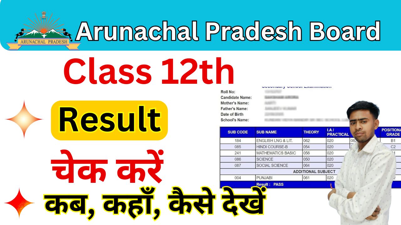 Arunachal Pradesh Board 12th Result 2025