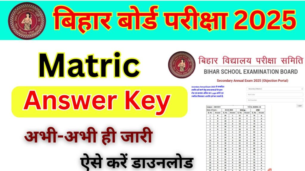 BSEB 10th Answer Key 2025