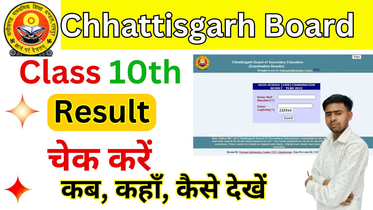 Chhattisgarh Board 10th Result 2025