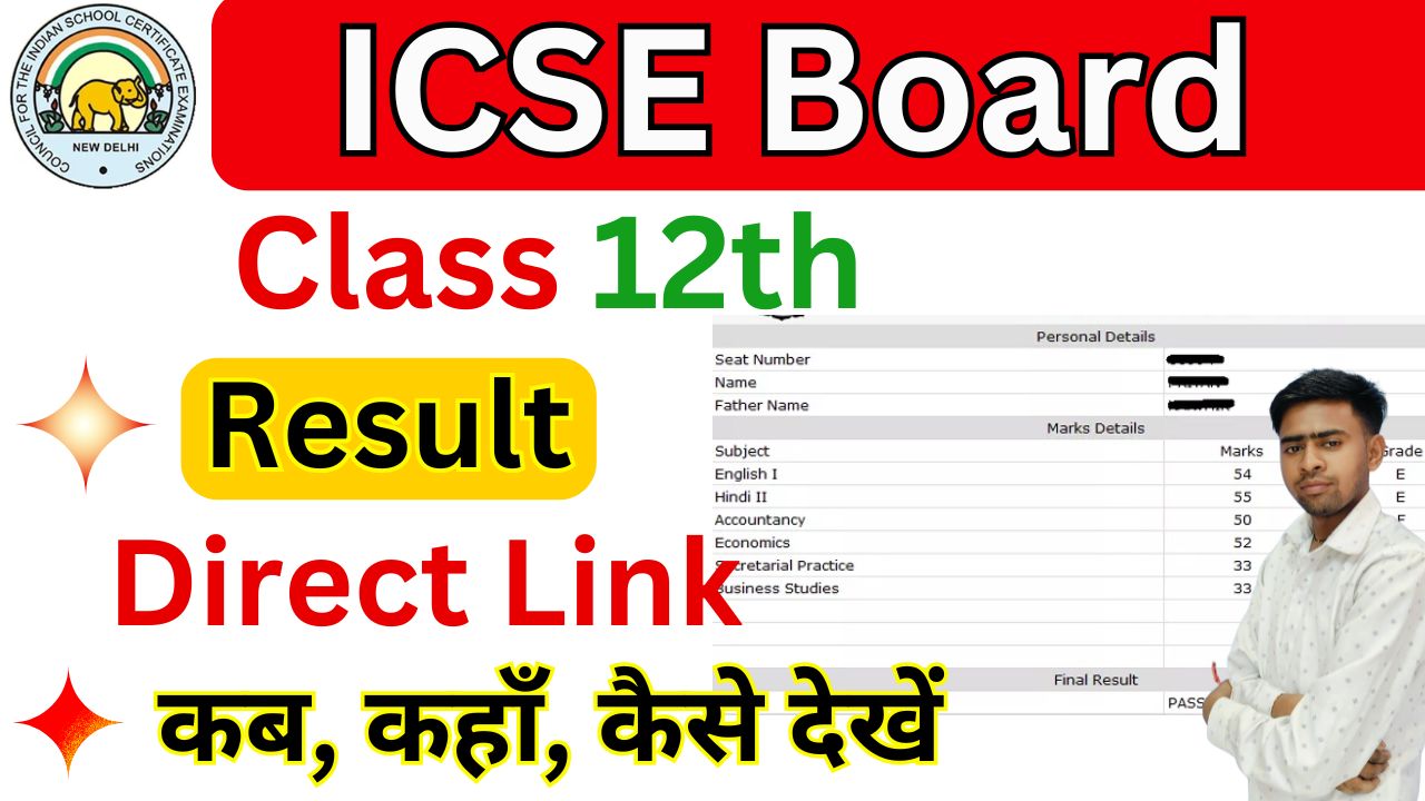 ICSE 12th Result 2025