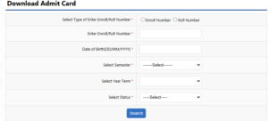 BA Semester Admit Card kaise niklea
