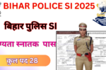 Bihar Police SI Prohibition Vacancy 2025