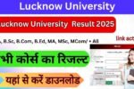 Lucknow University result 2025