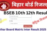 Bihar Board 12th 10th Result 2025 Out