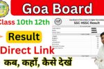 Goa Board Result 2025