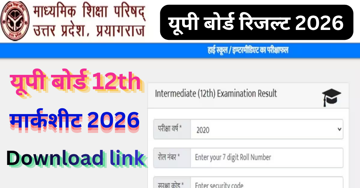 12th Class UP Board Result 2026 Out Now