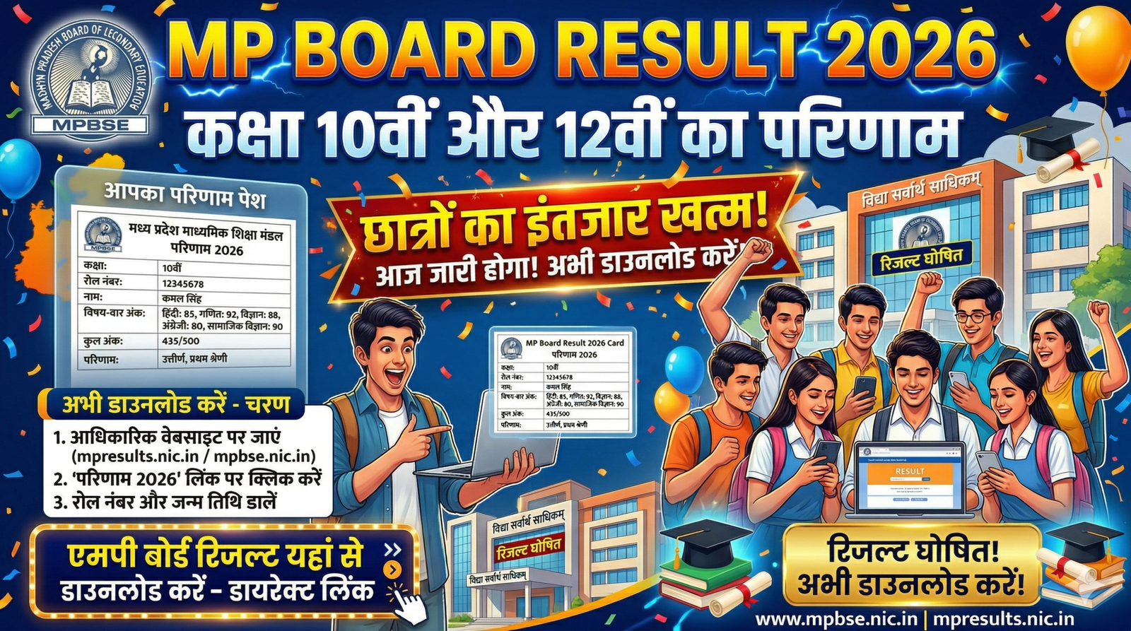 MP Board Result 2026
