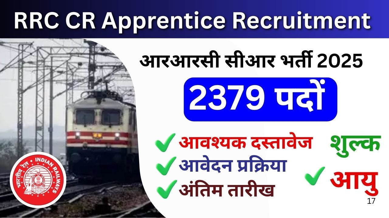 RRC CR Apprentice Recruitment 2025