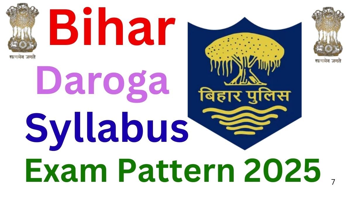 Bihar Daroga Syllabus 2025