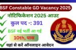 BSF Constable GD Vacancy 2025