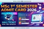 Msc 1st Semester Admit Card 2026